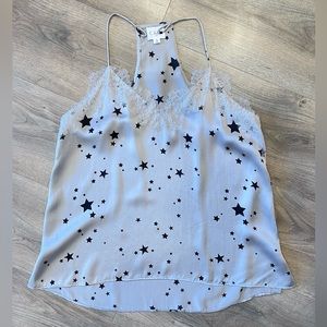 Cami NYC Silk Racer Back With Lace